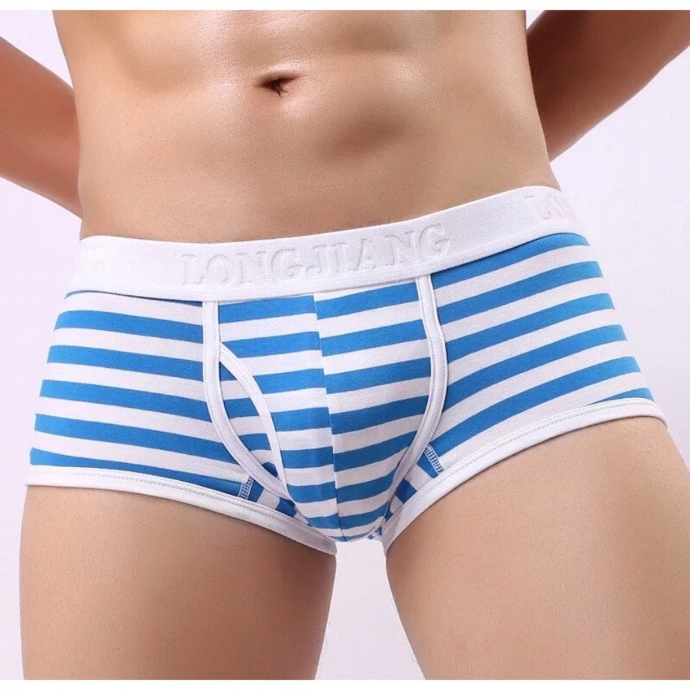 NEW 4 Pair Mens Striped Briefs Cotton Stretch Trunks Underwear SMALL